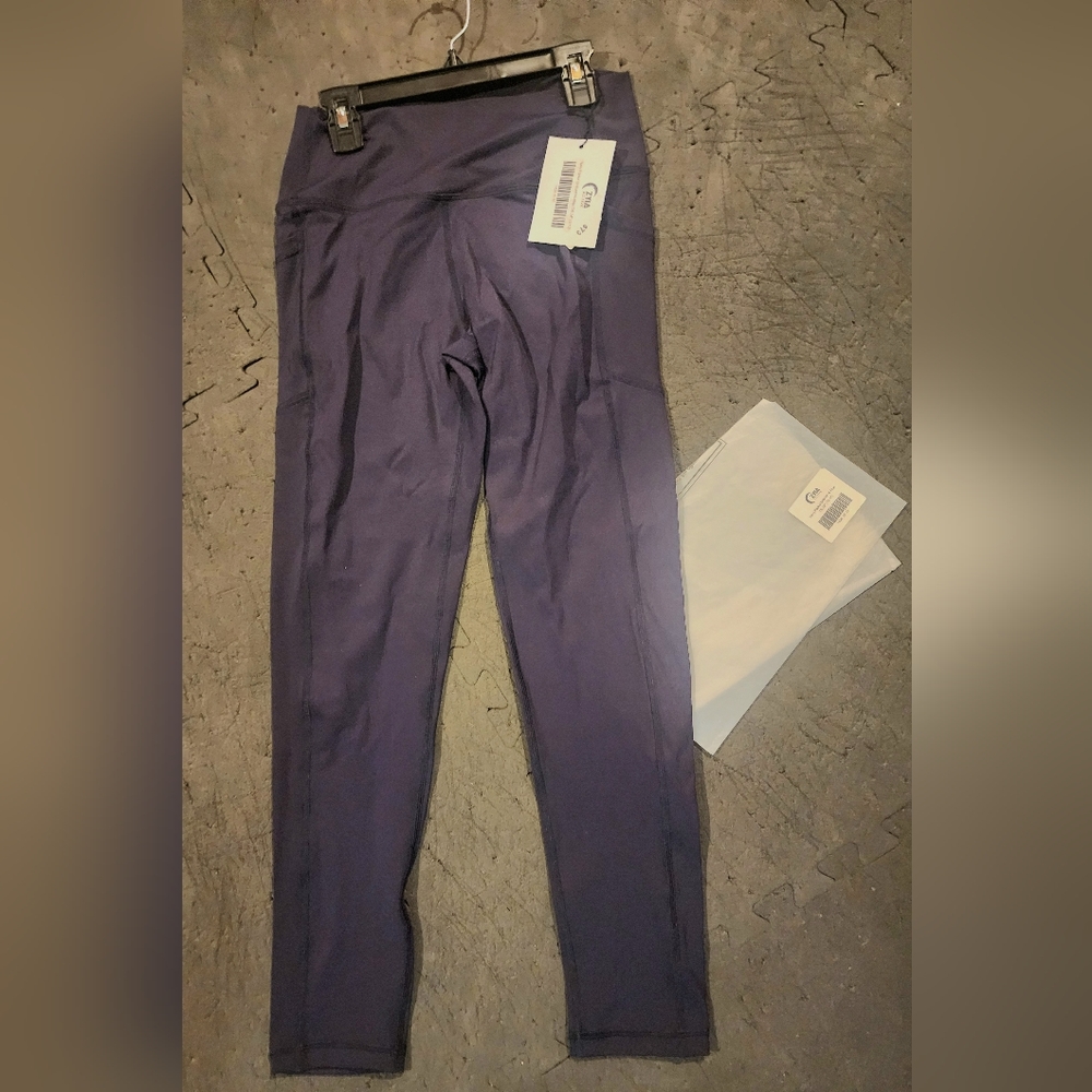 NEW Zyia 1496 Navy Pocket Brilliant Hi-Rise 7/8 24" NWT - Picture 3 of 7